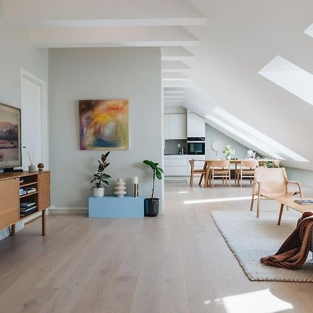 Apartament Beautiful Penthouse With An Ocean View In Bergen Zewnętrze zdjęcie