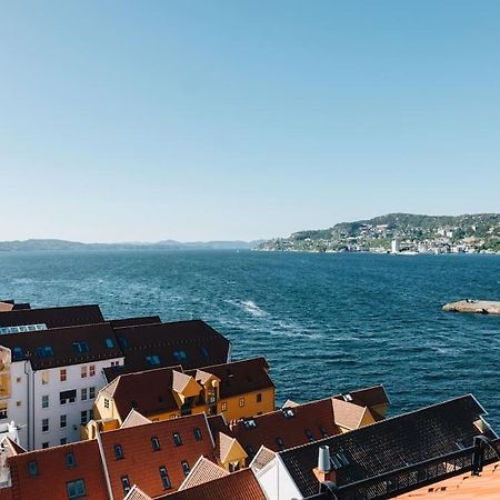 Apartament Beautiful Penthouse With An Ocean View In Bergen Zewnętrze zdjęcie