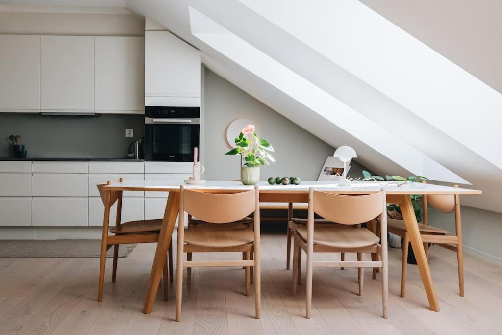 Apartament Beautiful Penthouse With An Ocean View In Bergen Zewnętrze zdjęcie