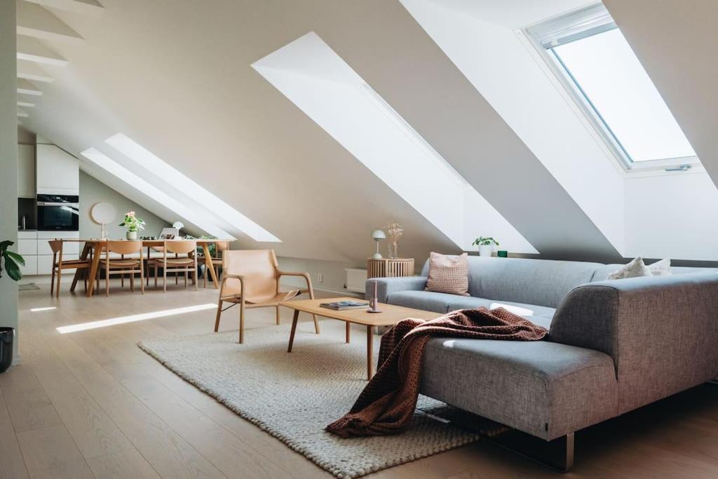 Apartament Beautiful Penthouse With An Ocean View In Bergen Zewnętrze zdjęcie