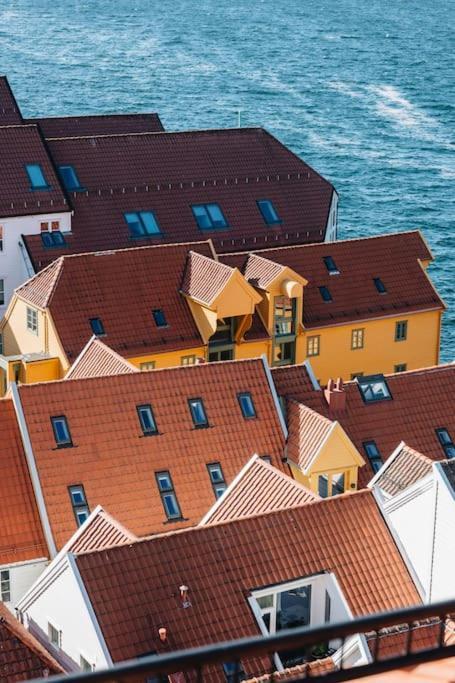 Apartament Beautiful Penthouse With An Ocean View In Bergen Zewnętrze zdjęcie